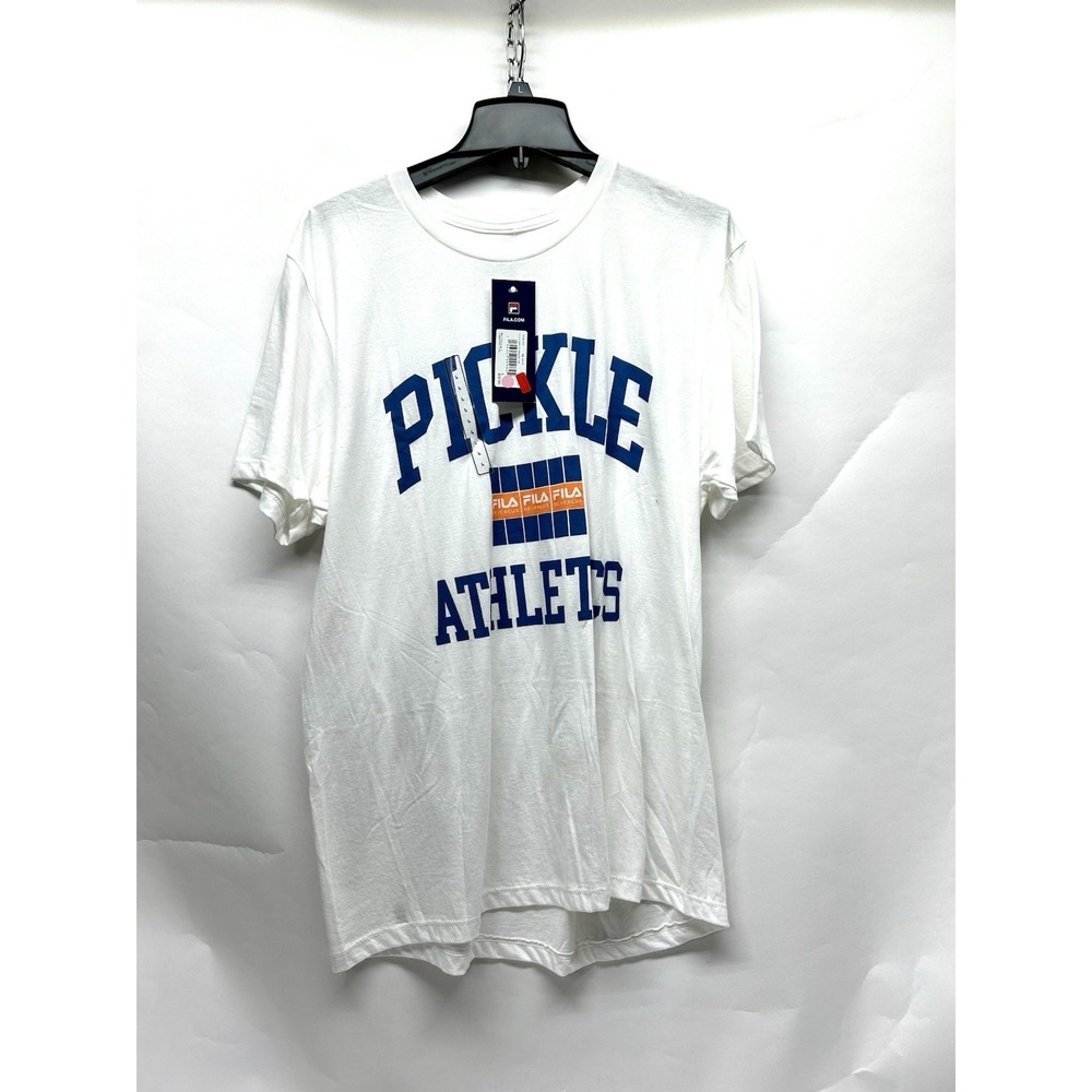 Fila Men's Pickleball Pickle Athletics White Size Large T-Shirt (D1)